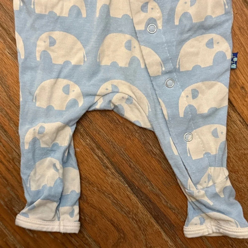 Kickee Pants Onesie with Elephants